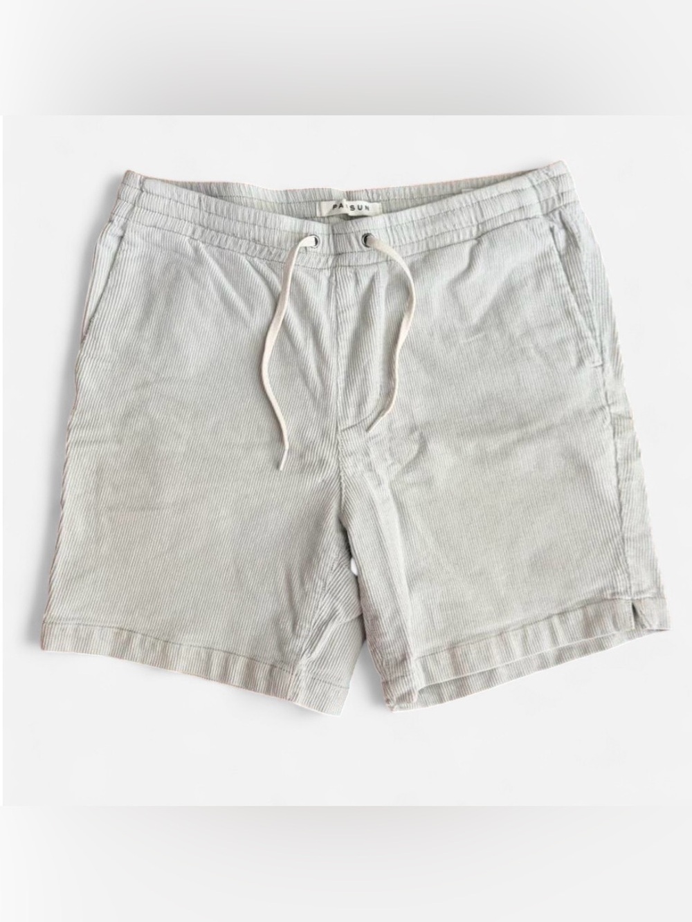 Men’s Ribbed Corduroy Light Gray-Blue PacSun Volley Cotton Shorts ~ Size Small